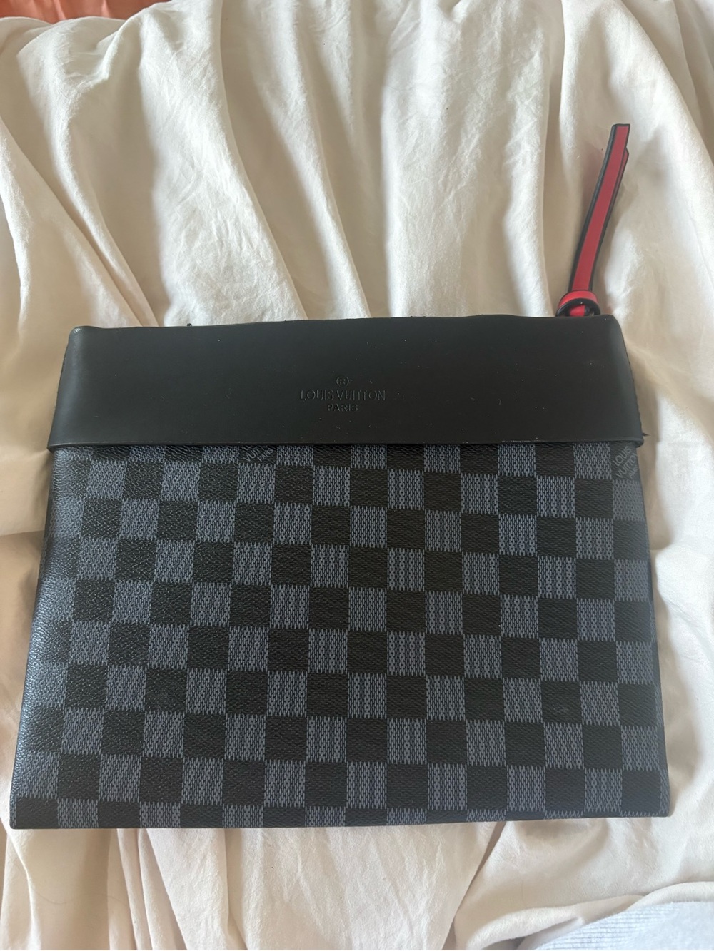 Men's Damier Graphite Pouch - Black/Gray
